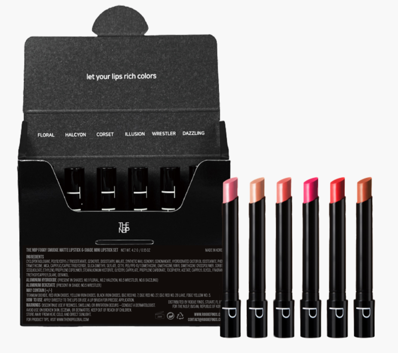 THE NBP Foggy Smudge Matte Lipstick Set with Six Soft Matte Shades